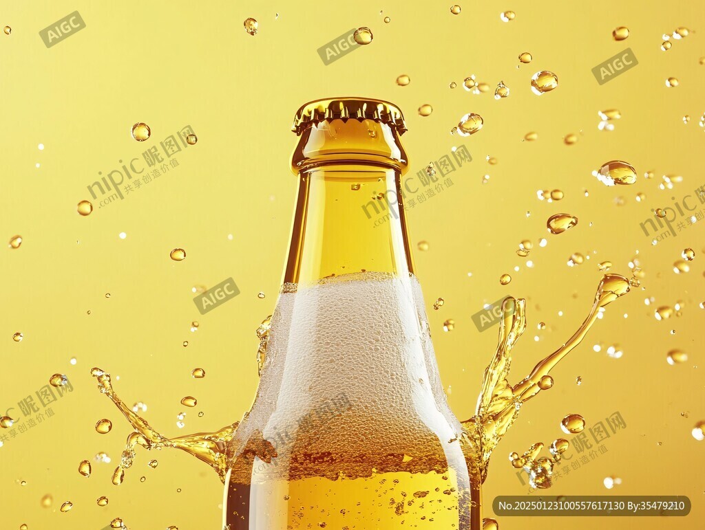 啤酒瓶上的水珠