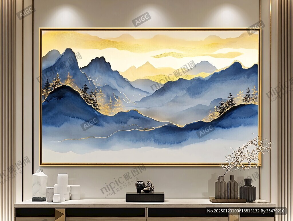 金線山脈客廳背景