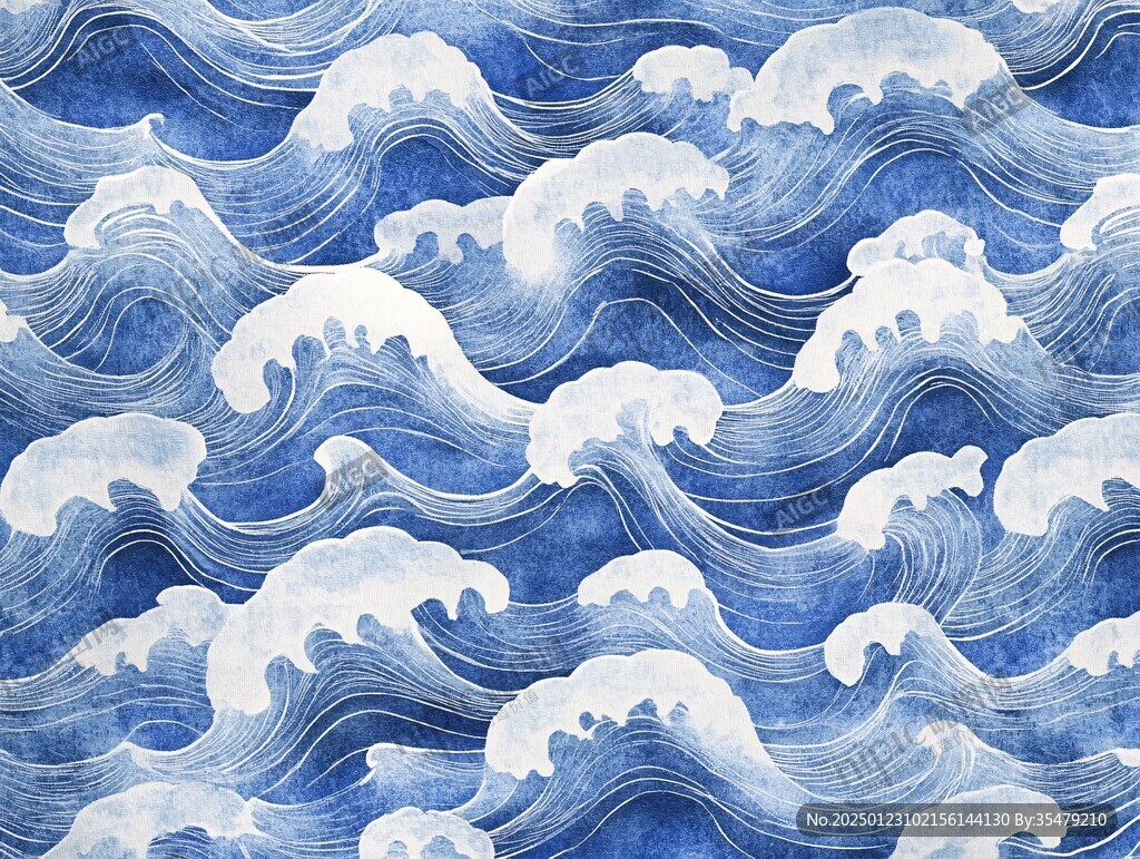 海水云紋