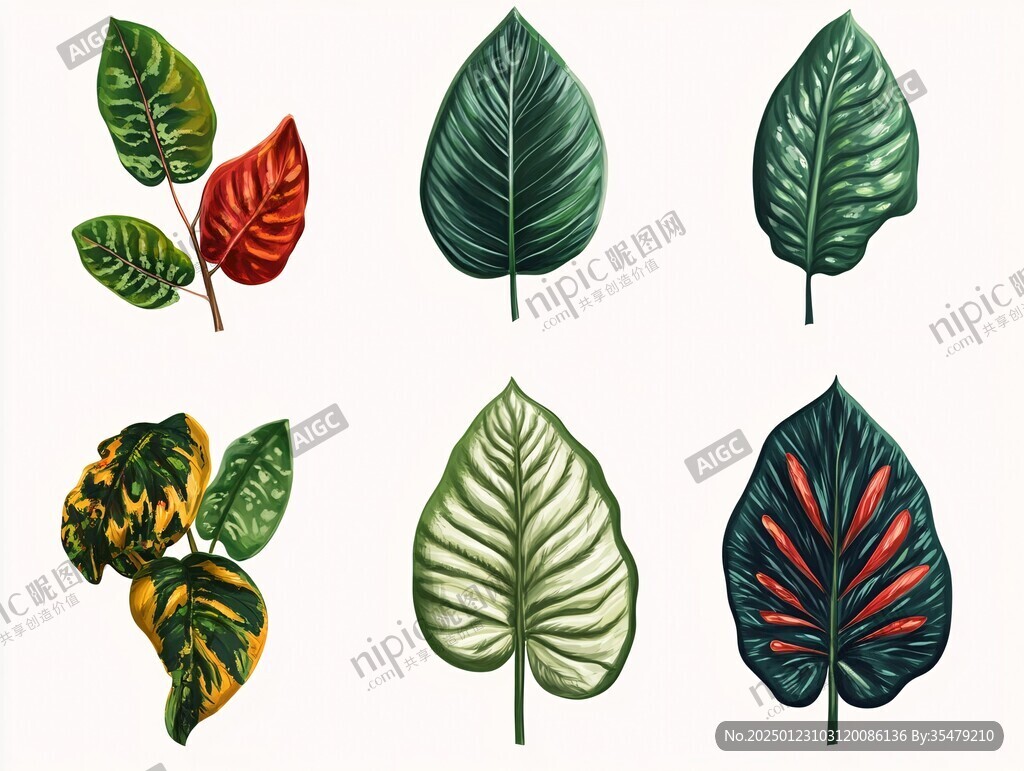 熱帶植物樹葉