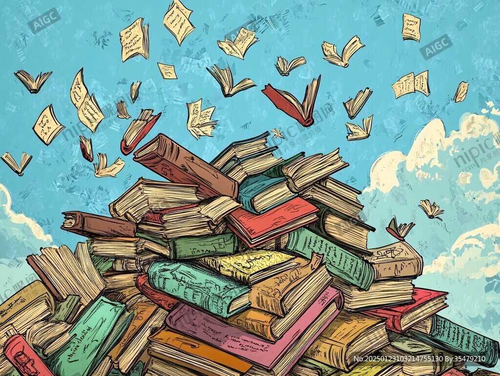 飛行的書本