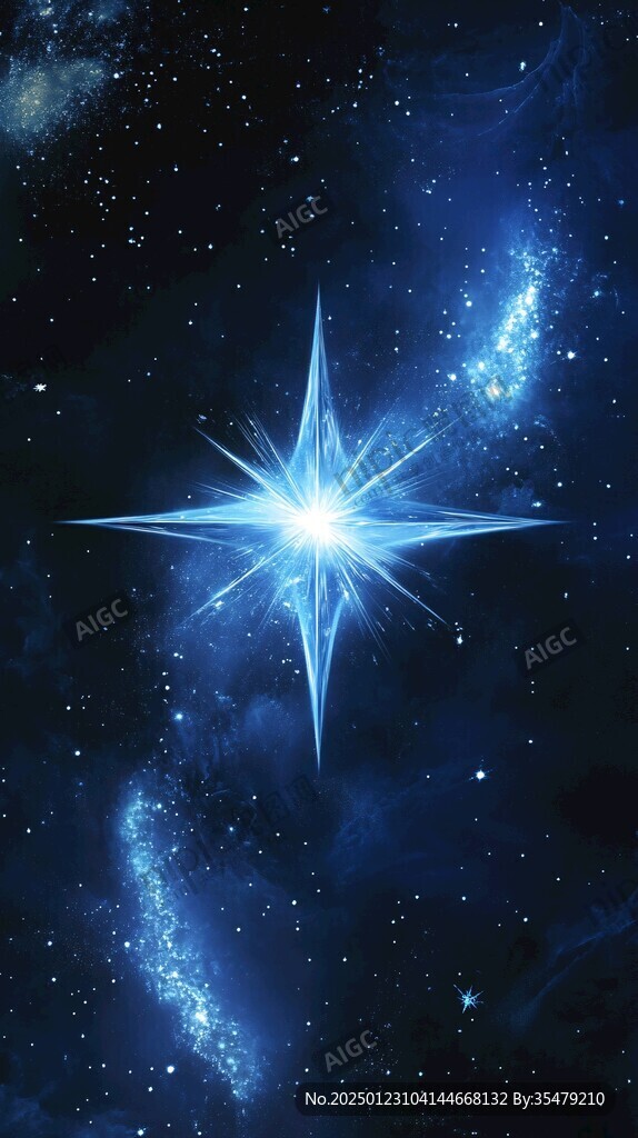 藍(lán)色唯美星光