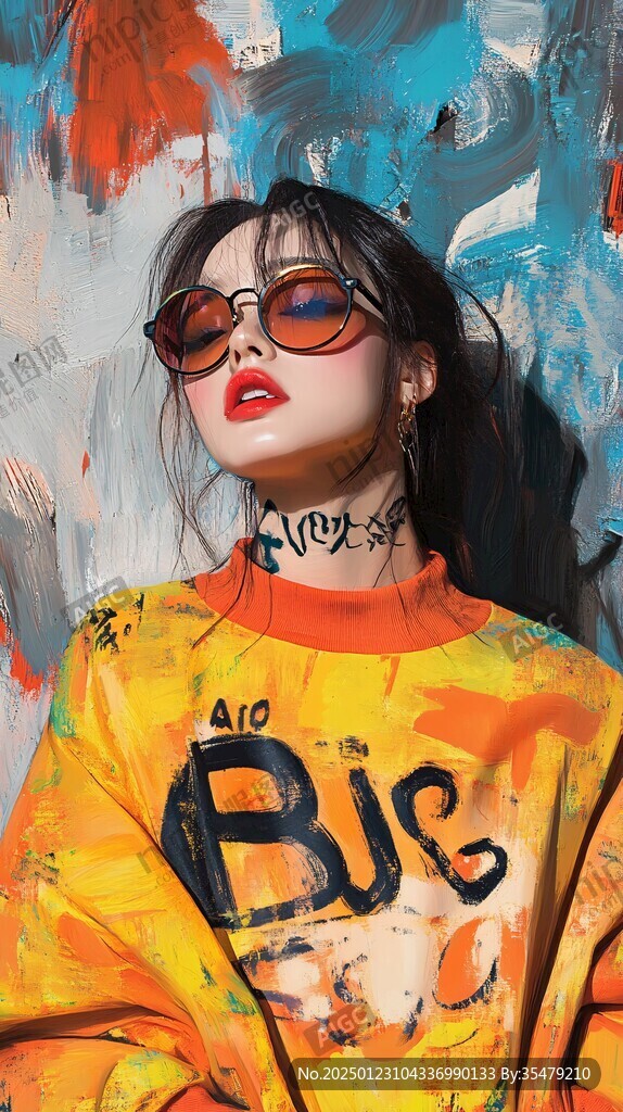 潮牌美少女