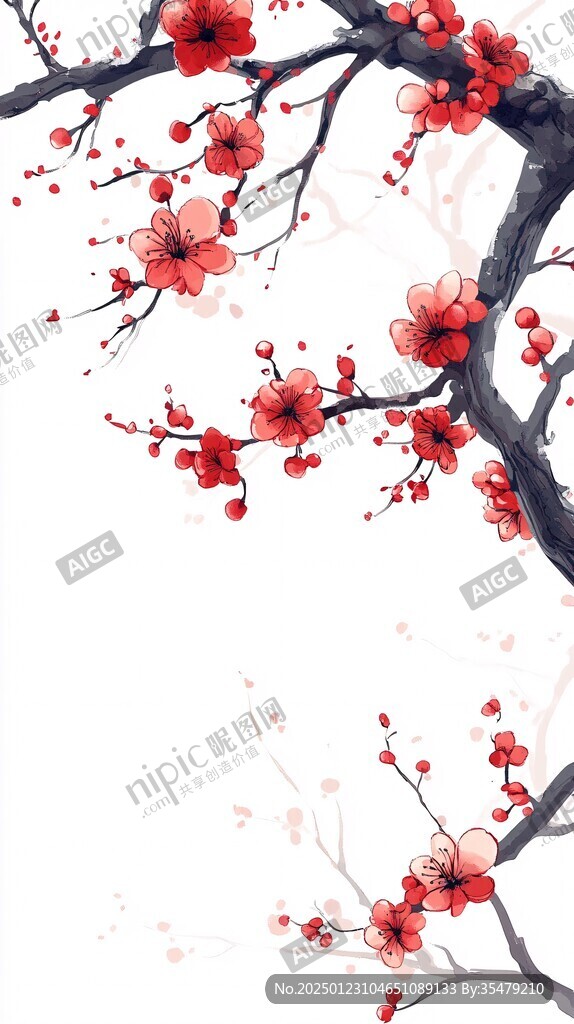 古風古典梅花