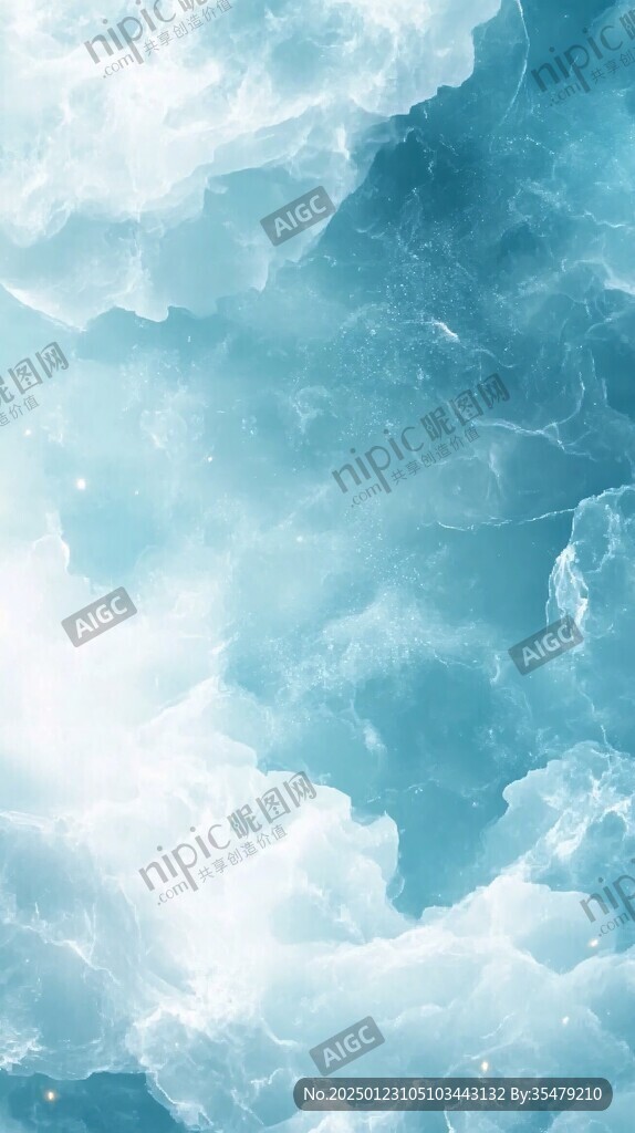 景夢幻天藍(lán)色立體背景