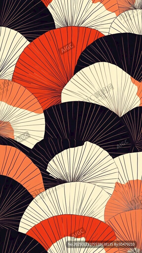 日本扇素材