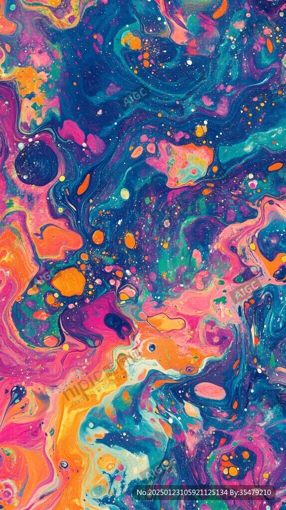 流光意境彩色渲染圖案