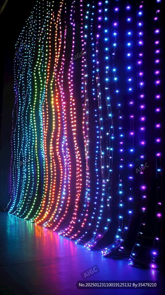 燈帶夢幻彩燈光影