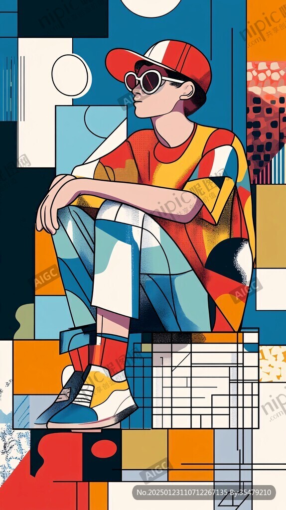 潮流人物插畫