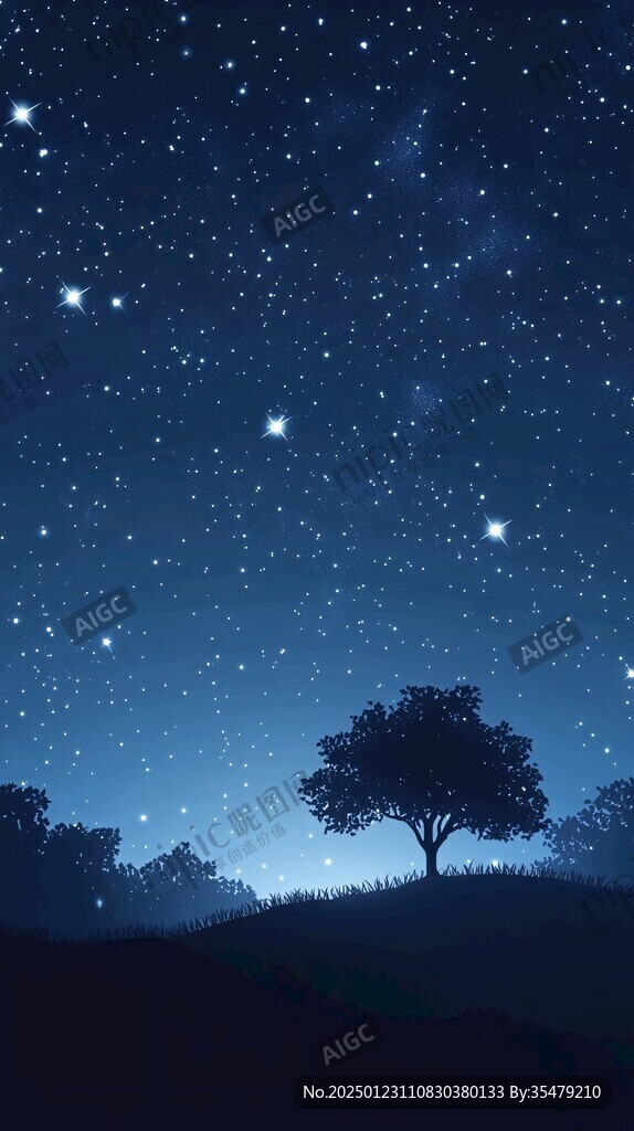創(chuàng)意夜晚星點(diǎn)流星