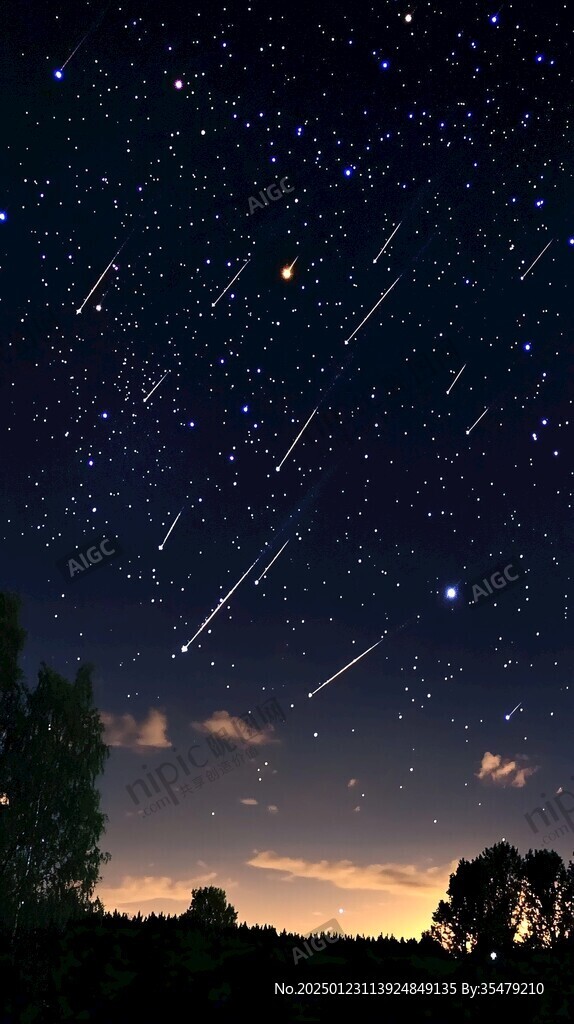 流星雨素材