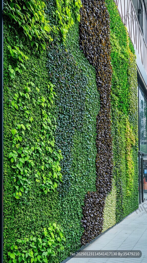 建筑背景綠植墻