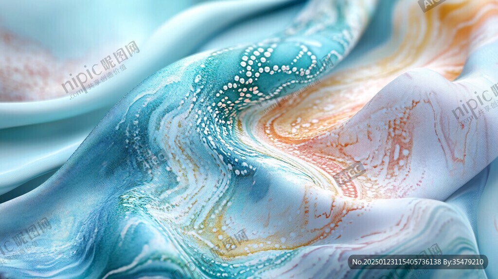 漸變抽象流體裝飾畫