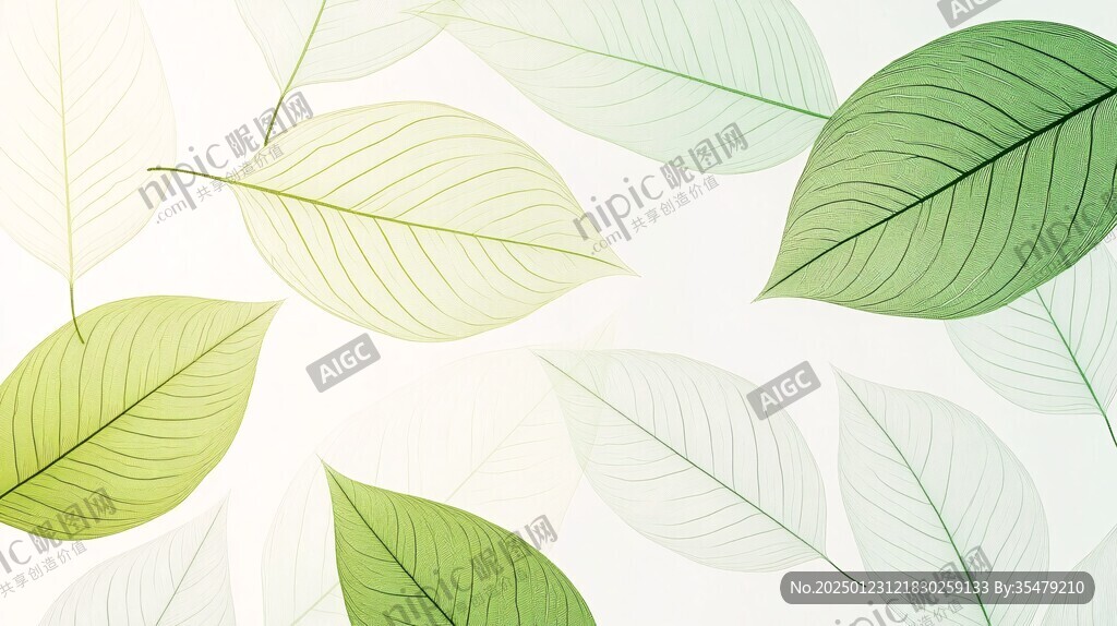 高清唯美樹葉背景
