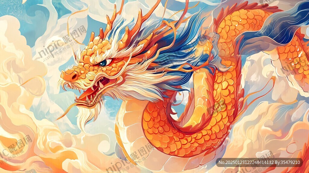 龍包裝插畫