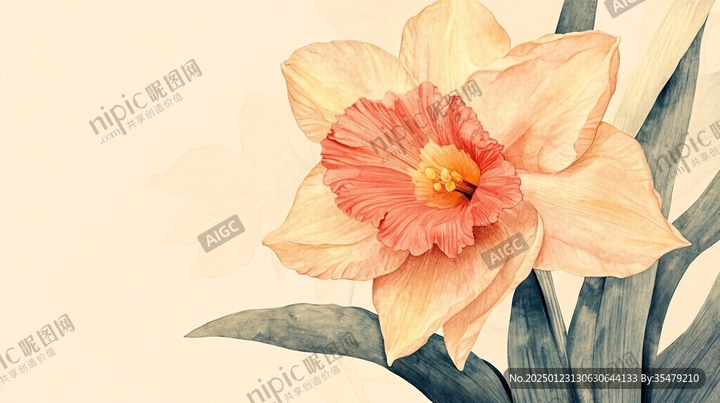 彩鉛質(zhì)感花卉