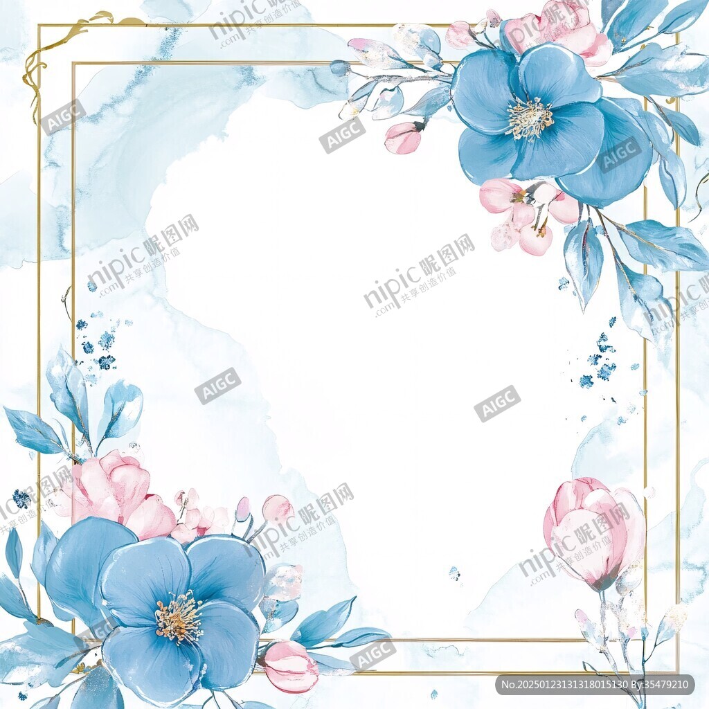 異形kt板水彩花朵