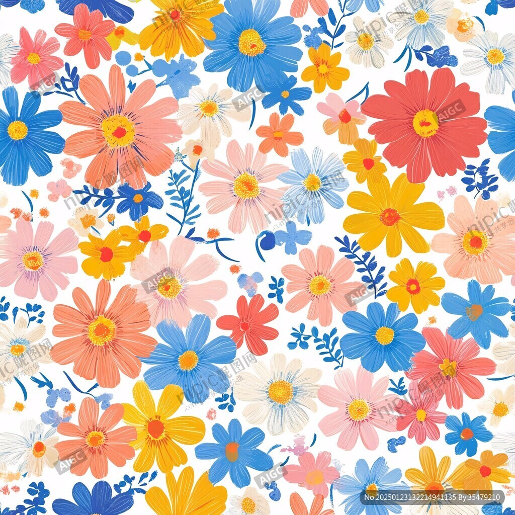 卡通小碎花