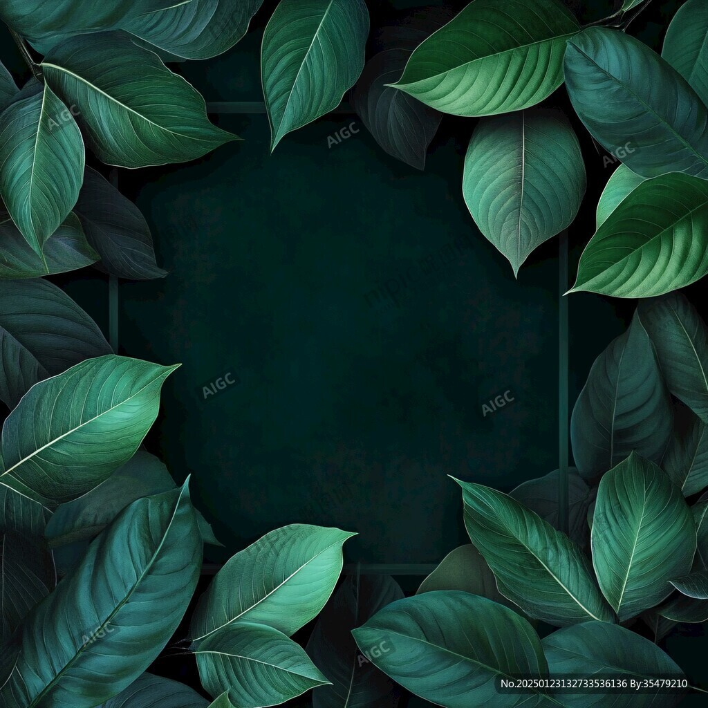 綠葉綠植背景素材
