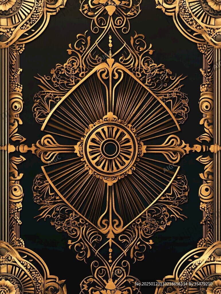 歐式紋理鏤金