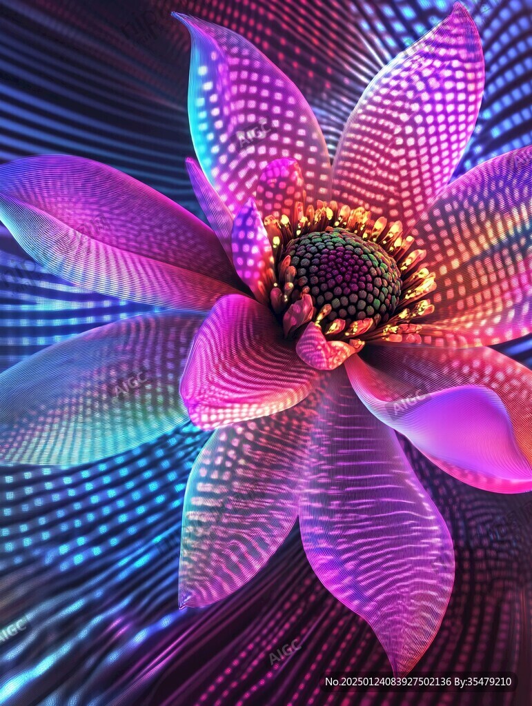幻彩炫彩花朵