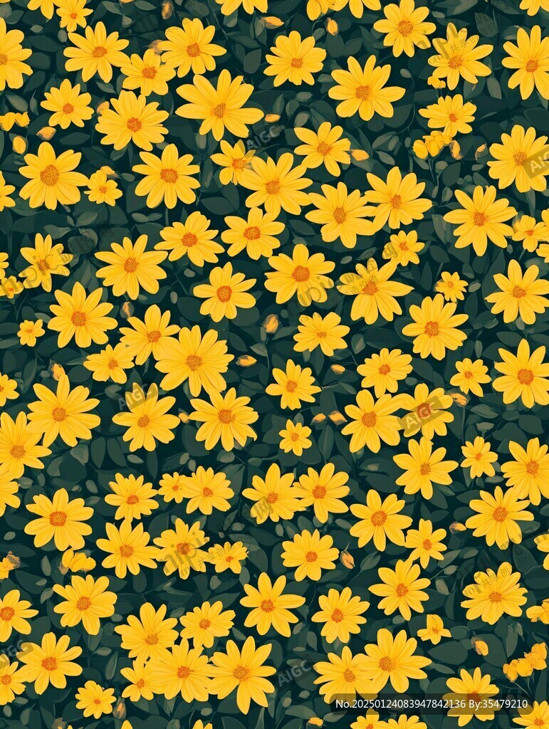 滿版小菊花背景
