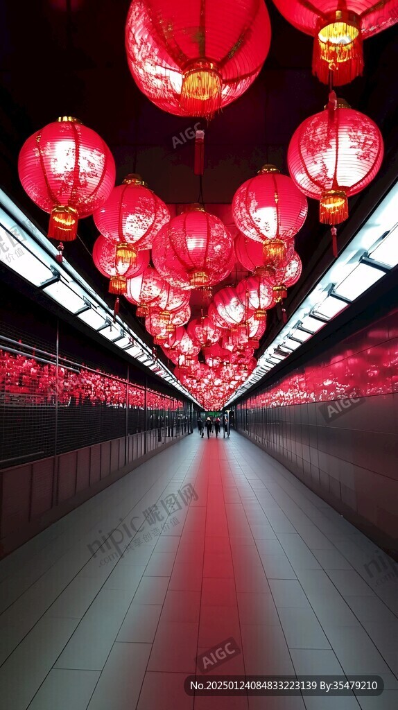 喜慶燈籠隧道