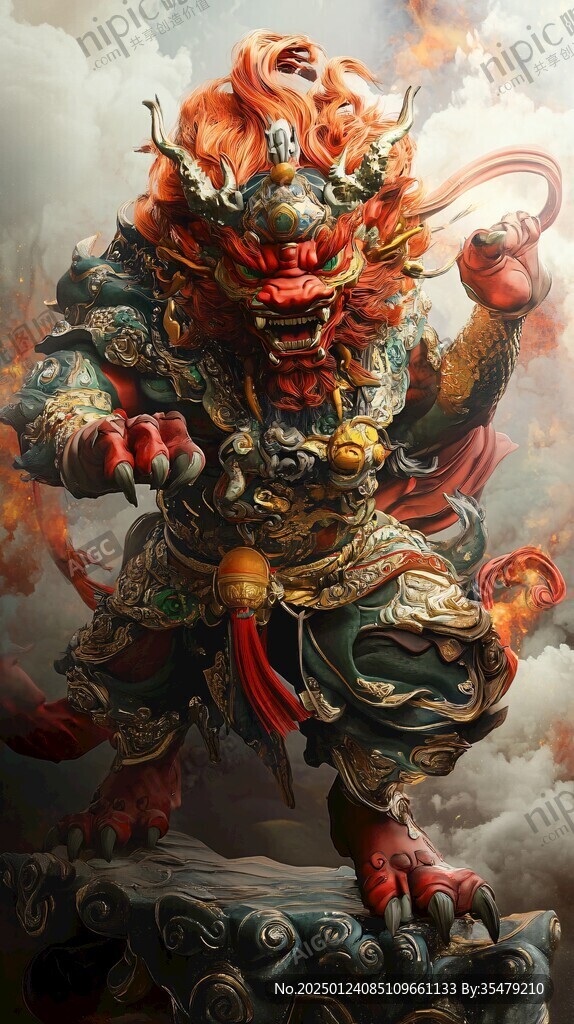 文殊騎獅