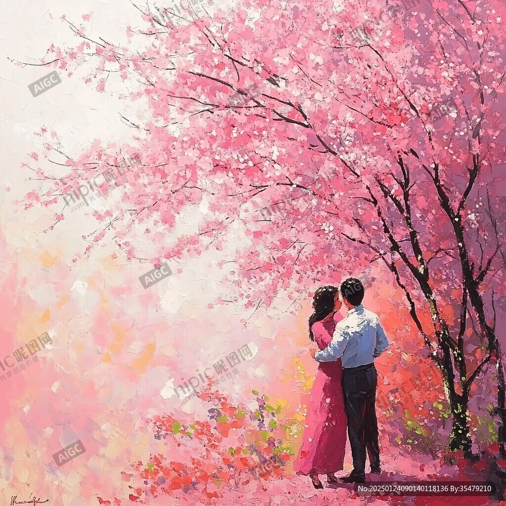櫻花下的戀人