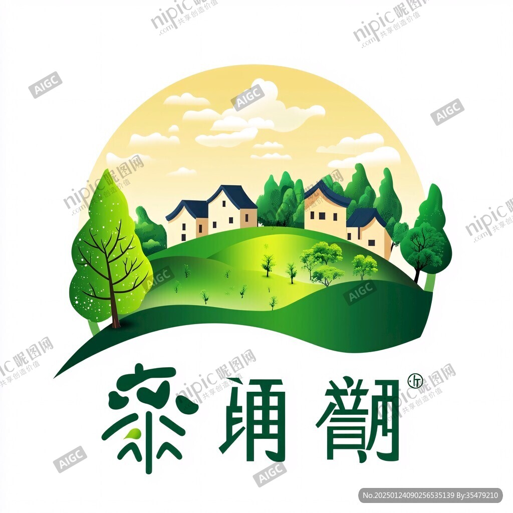 客家茶葉logo