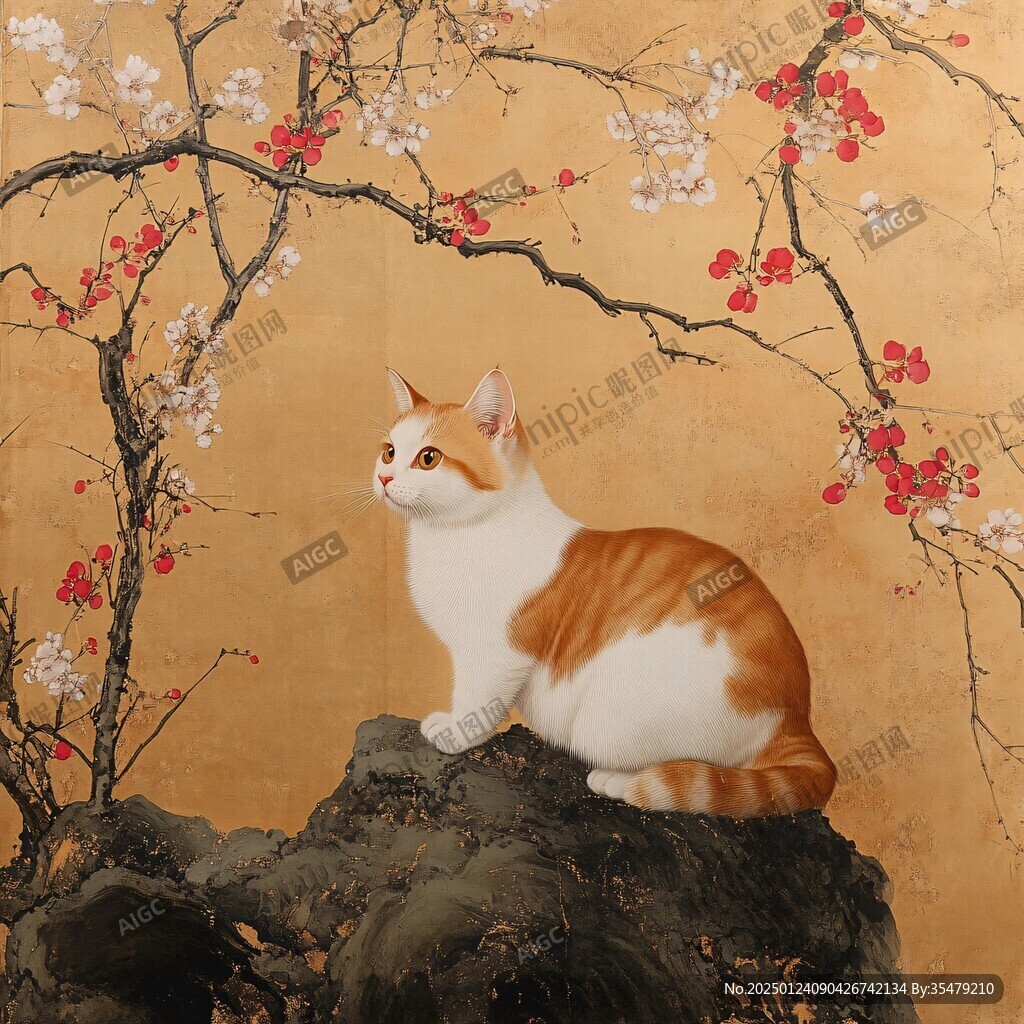 工筆貓