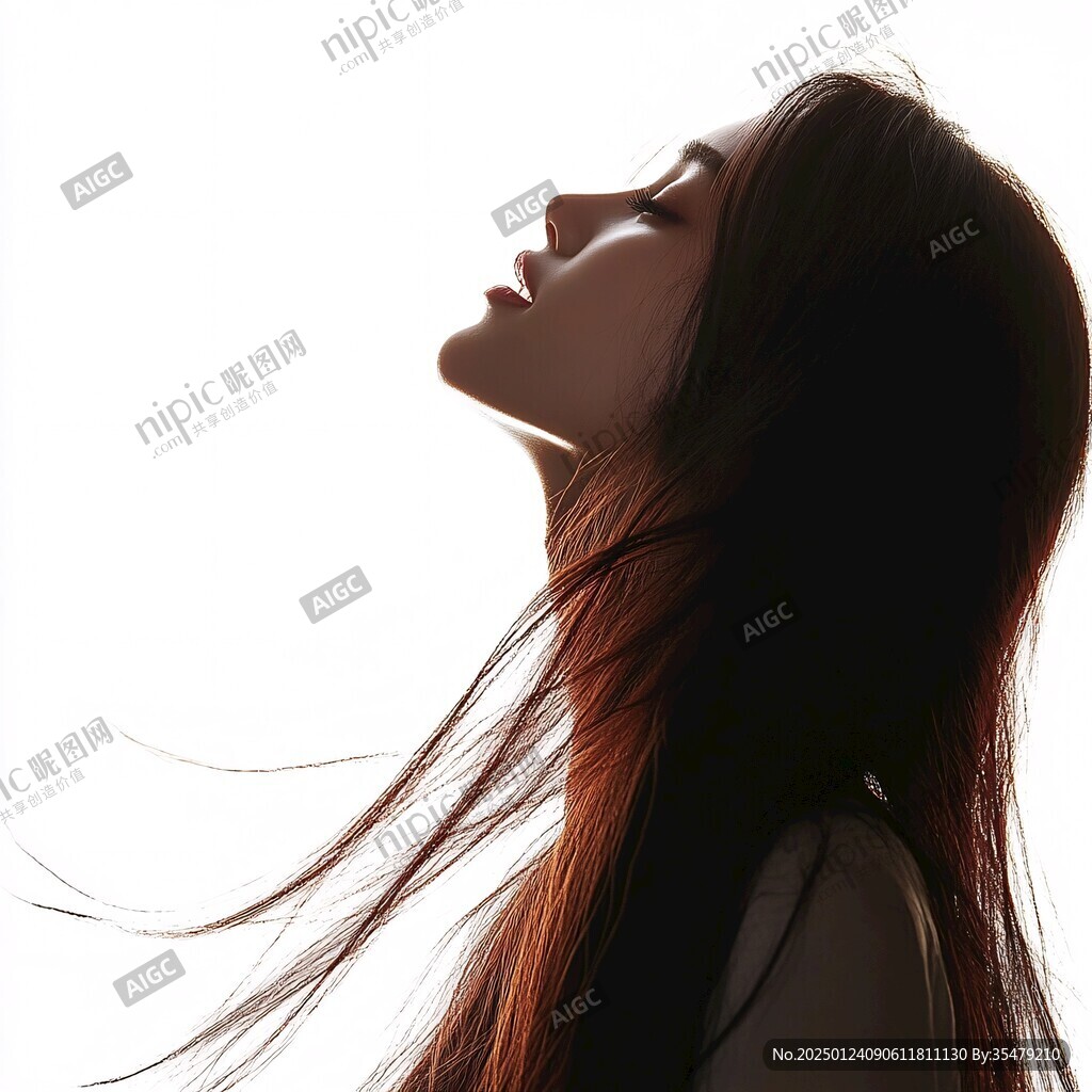 唯美女性側(cè)面