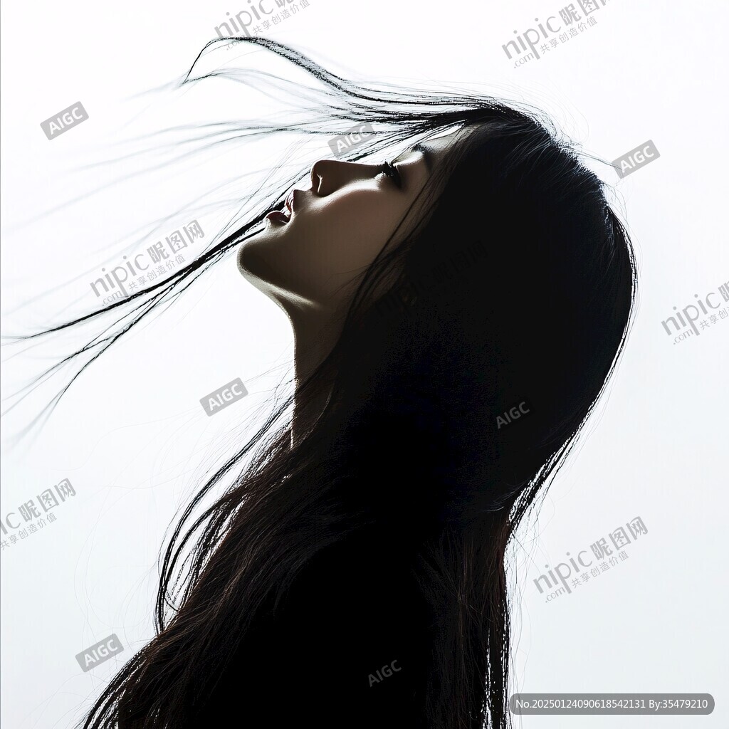 唯美女性側(cè)面