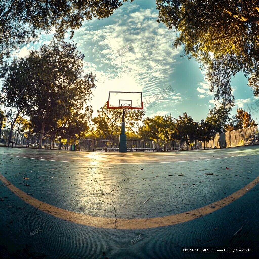 夕陽籃球場