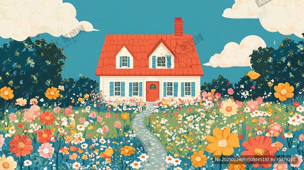 花叢中小屋