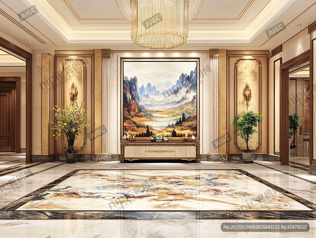金線山脈客廳背景