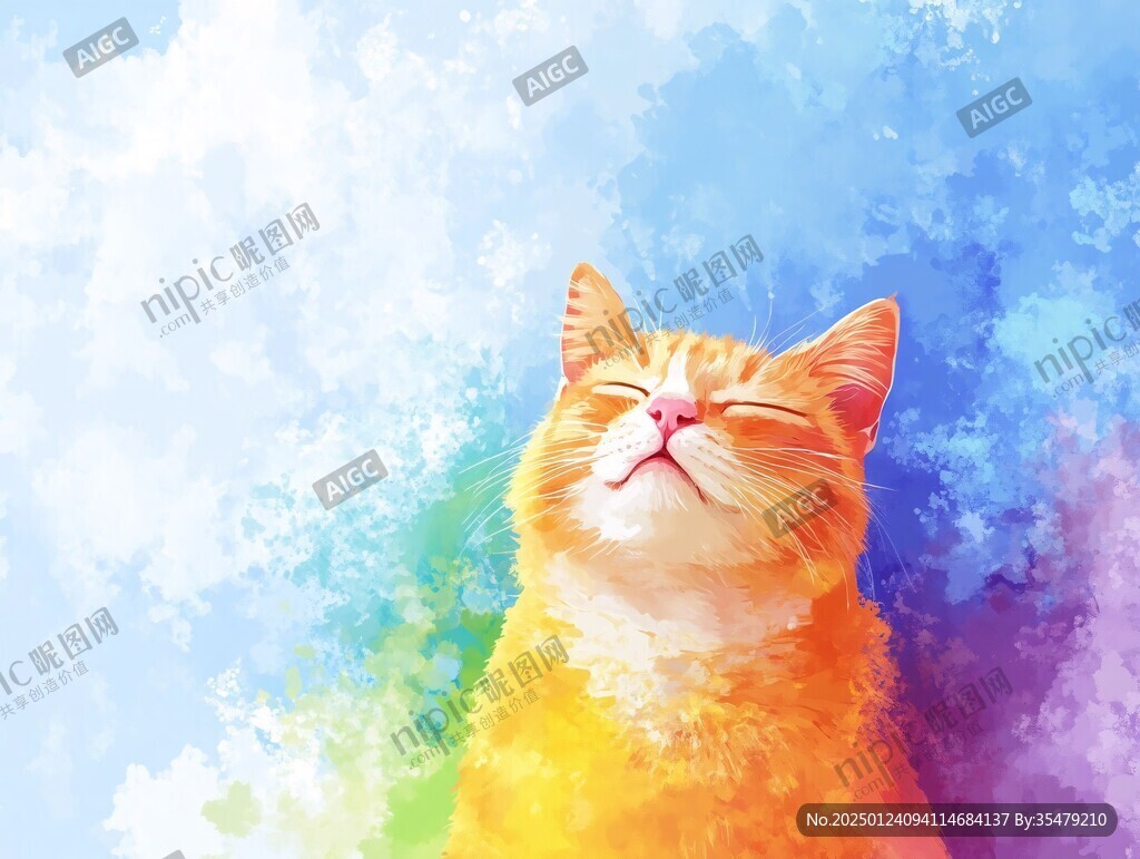 橘貓插畫
