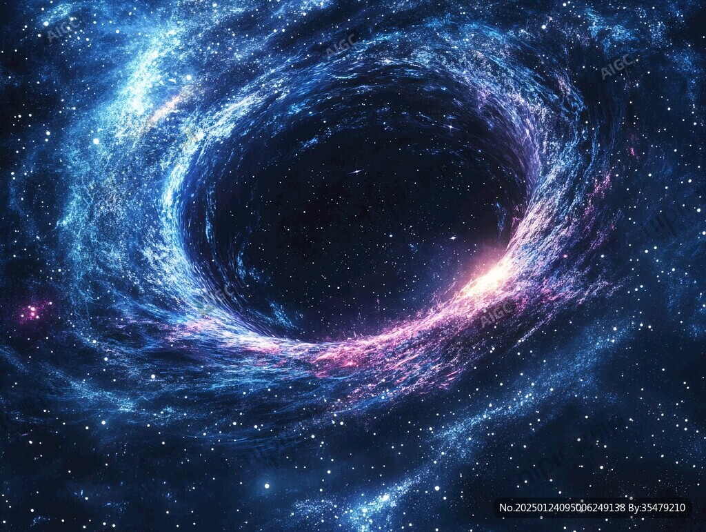 宇宙黑洞背景海報(bào)
