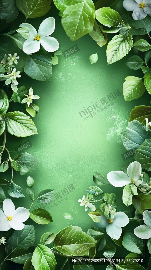 創(chuàng)意綠葉背景環(huán)保綠葉