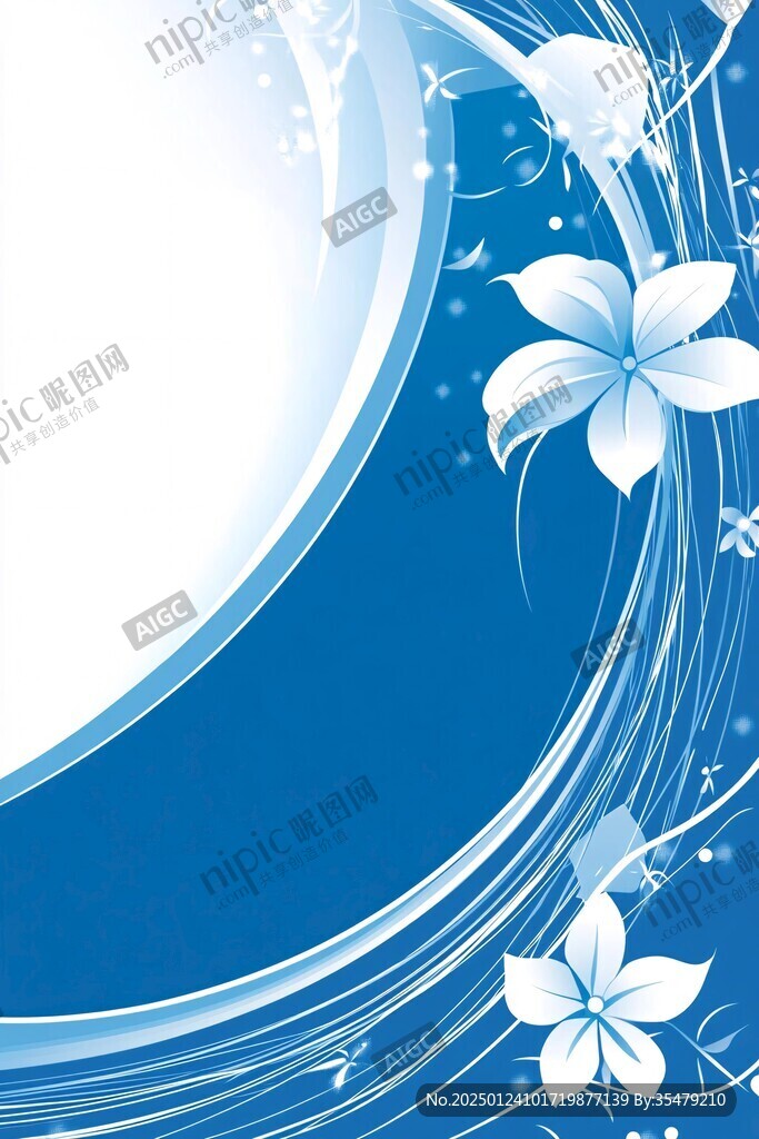 花紋藍(lán)色展板