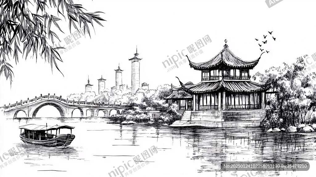 素描江南