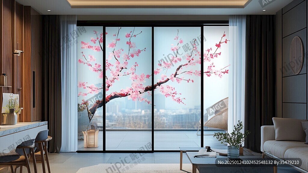 桃花壁紙壁畫