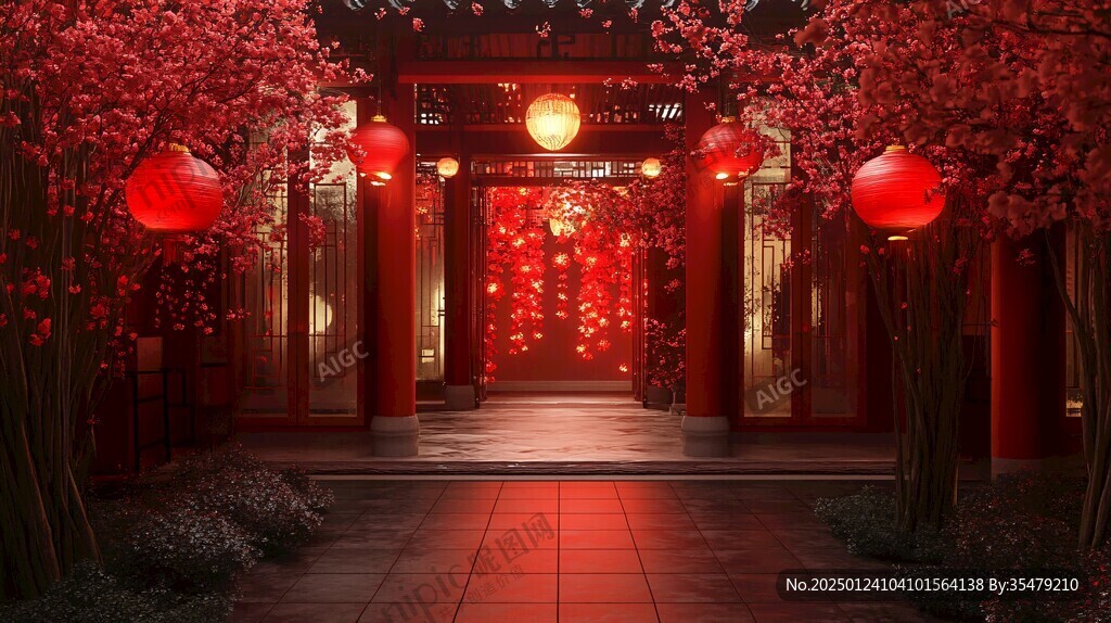 古代中狀元報(bào)喜場(chǎng)景