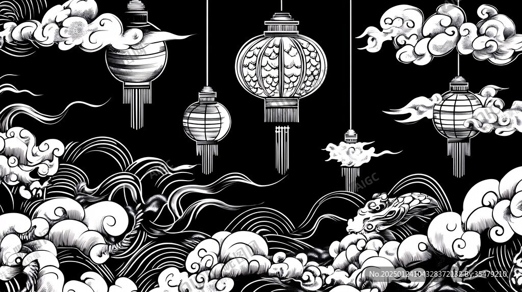 線條燈籠