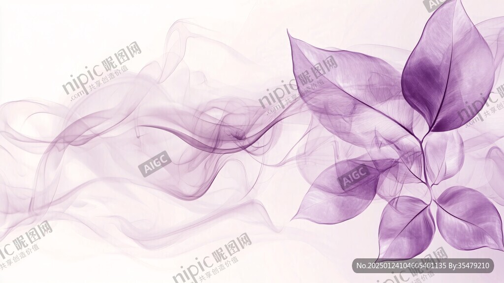 唯美飄逸活力紫色夢幻