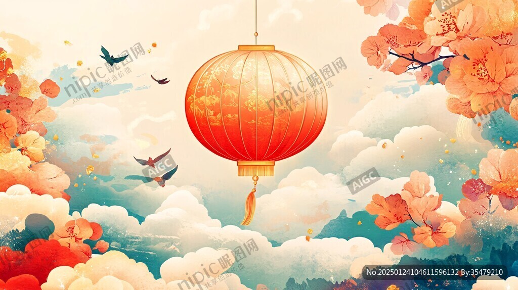 喜慶風(fēng)插畫