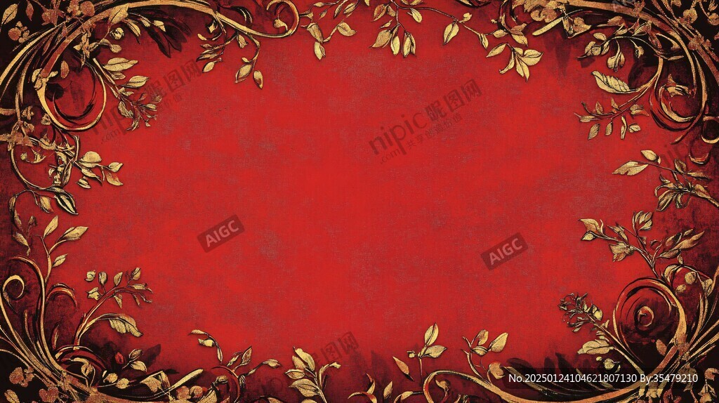 紅金婚禮背景
