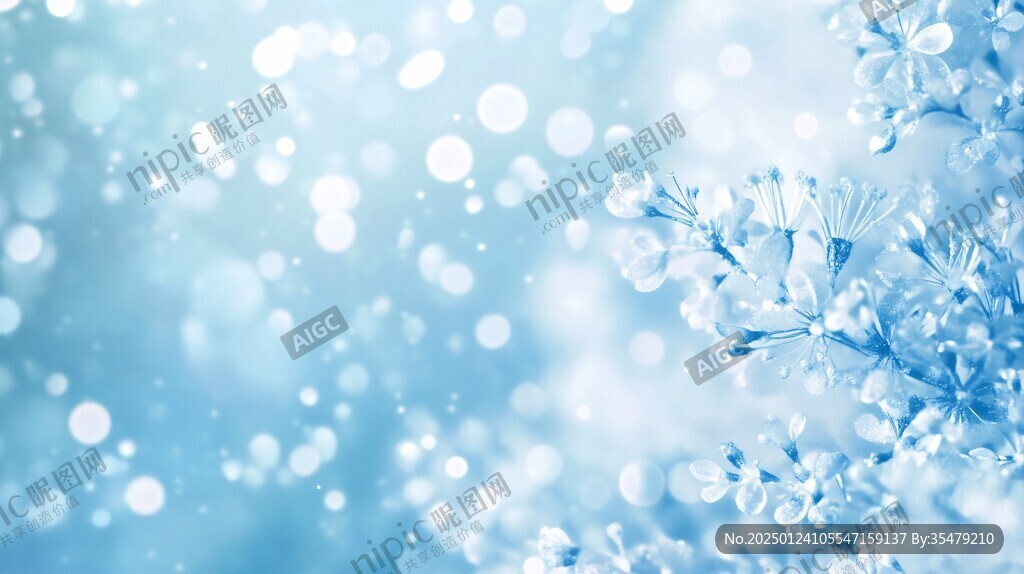 夢幻藍(lán)雪花