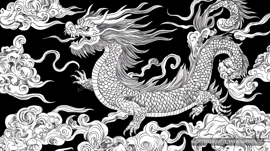龍包裝插畫