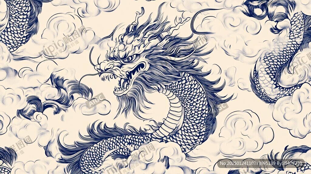龍包裝插畫